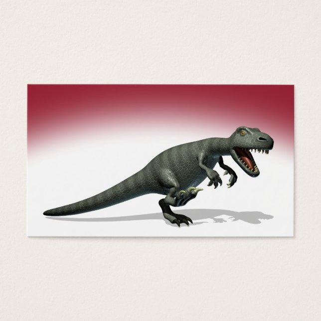 Dinosaur Monster Visitkort (Framsidan)