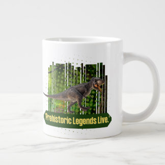 dinosaur-mugg, jättekaffekopp, förhistorisk jumbo mugg