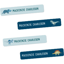 Dinosaur Namn Klistermärke