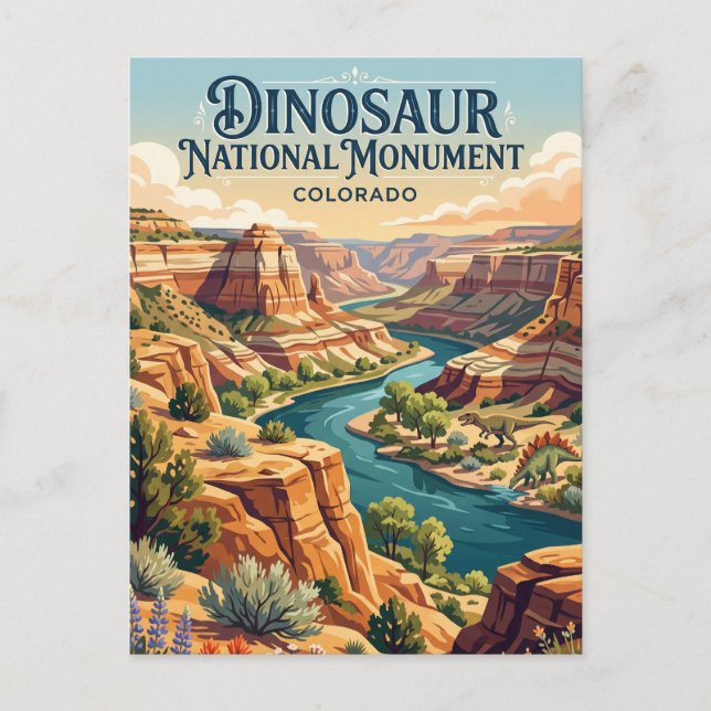 Dinosaur National Monument Colorado Vykort (Framsida)