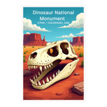 Dinosaur National Monument Vintage Stil Resa Po