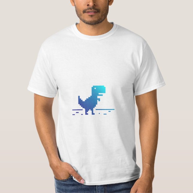 Dinosaur no-wifi-spel t shirt (Framsida)