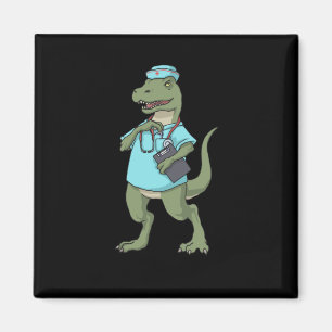 Dinosaur Nurse T-Rex RN Nurse Studenten Nurse Magnet