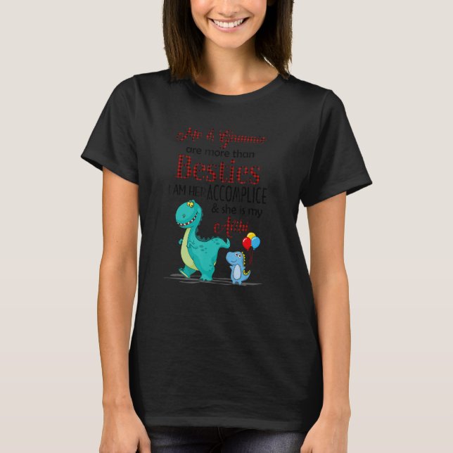 Dinosaur och Gammie är mer än Besties. T Shirt (Framsida)