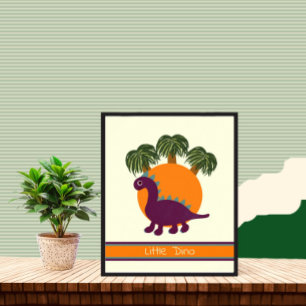 Dinosaur och handflatan poster