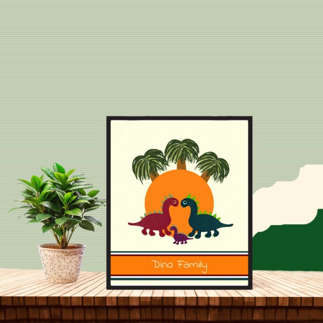 Dinosaur och handflatan poster (Skapare uppladdad)