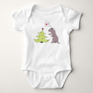 Dinosaur och julgran tröja