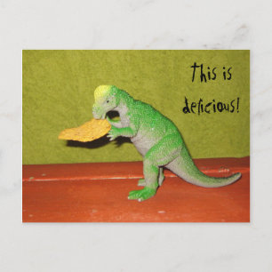 Dinosaur och Maj Chip vykort