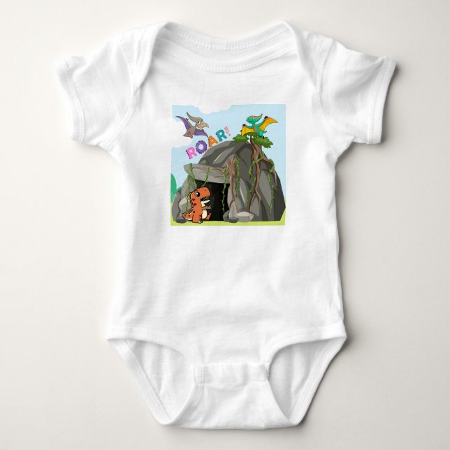 Dinosaur och vänner t shirt (Framsida)