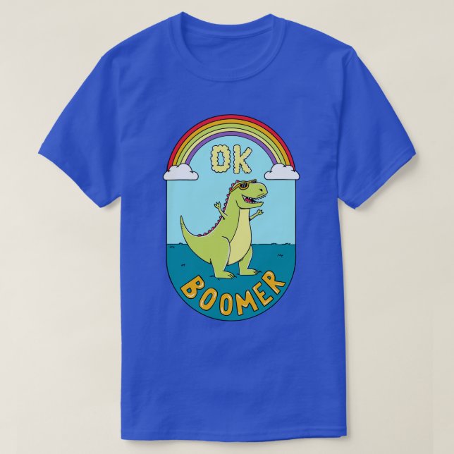 Dinosaur ok boomer t shirt (Design framsida)