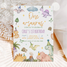 Dinosaur One-A-Saurus 1-årsdag