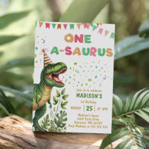 Dinosaur One-A-Saurus 1-årsfest