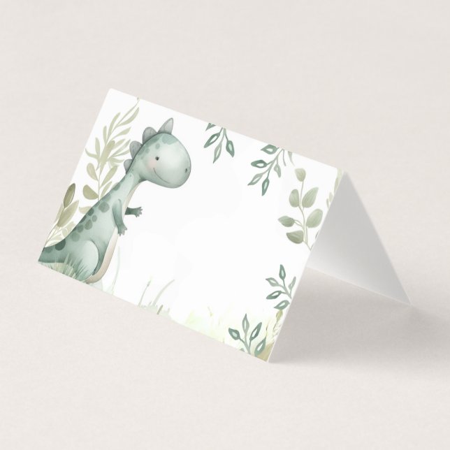 Dinosaur One-A-Saurus Boy Tabletop-tecken Kort (Framsida)