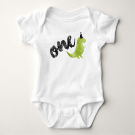 Dinosaur Onsie - Dino Theme första Födelsedagsfest T Shirt