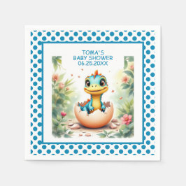 Dinosaur out of Egg Pappersservett