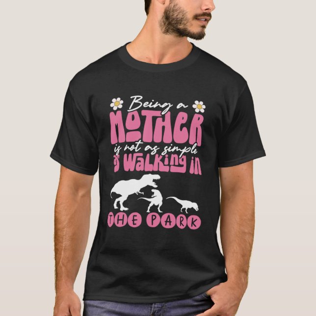 Dinosaur Paleontolog Bästa Mamma någonsin Mors dag T Shirt (Framsida)