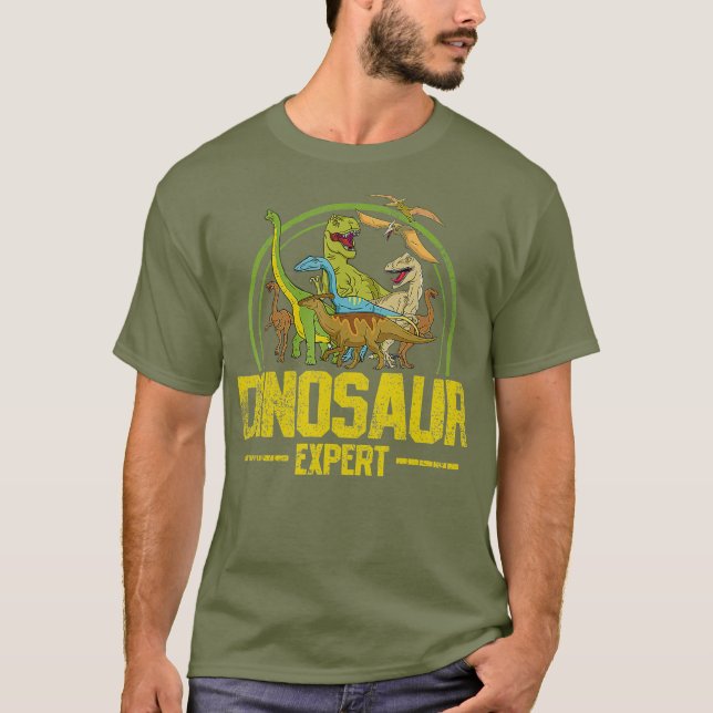 Dinosaur Paleontolog Vintage T Shirt (Framsida)