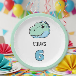 Dinosaur Paper Plates | Dino Theme Party Plates 