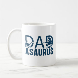 Dinosaur Pappa Pappa Asaurus Dino Älskare t Rex Pa Kaffemugg
