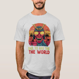 Dinosaur Pappa T-Shirt - "Pappa, du är världen"