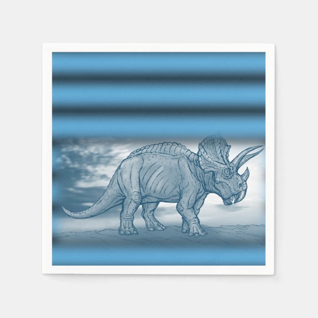 Dinosaur Papper Napkins Pappersservett (Framsidan)