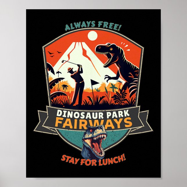 Dinosaur Park Fairways  Poster (Framsidan)