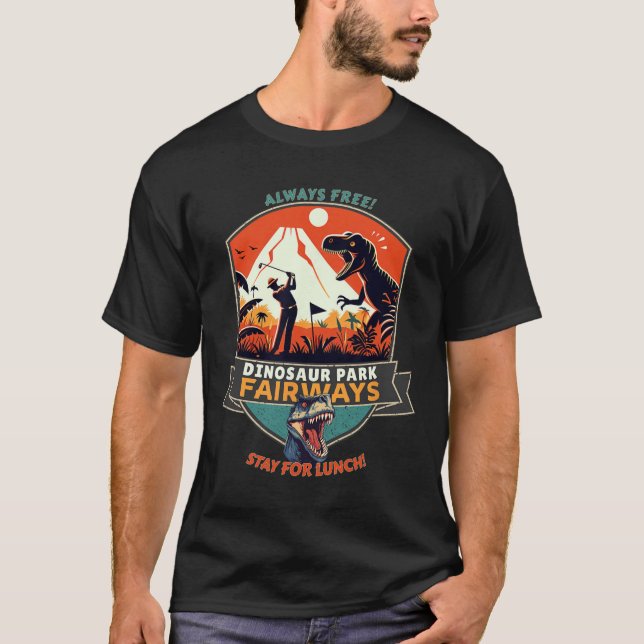 Dinosaur Park Fairways  T Shirt (Framsida)