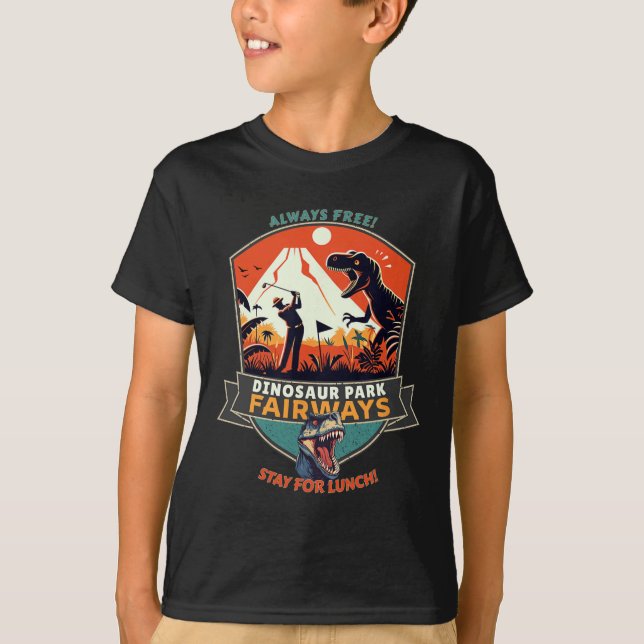 Dinosaur Park Fairways  T Shirt (Framsida)