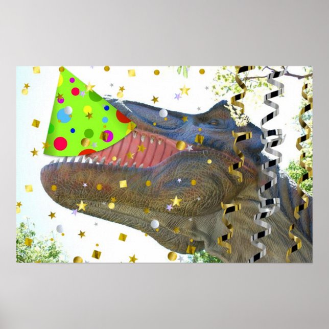 Dinosaur Party Animal Poster (Framsidan)
