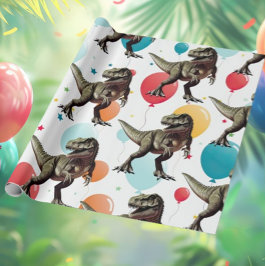 Dinosaur Party Balloon Presentpapper