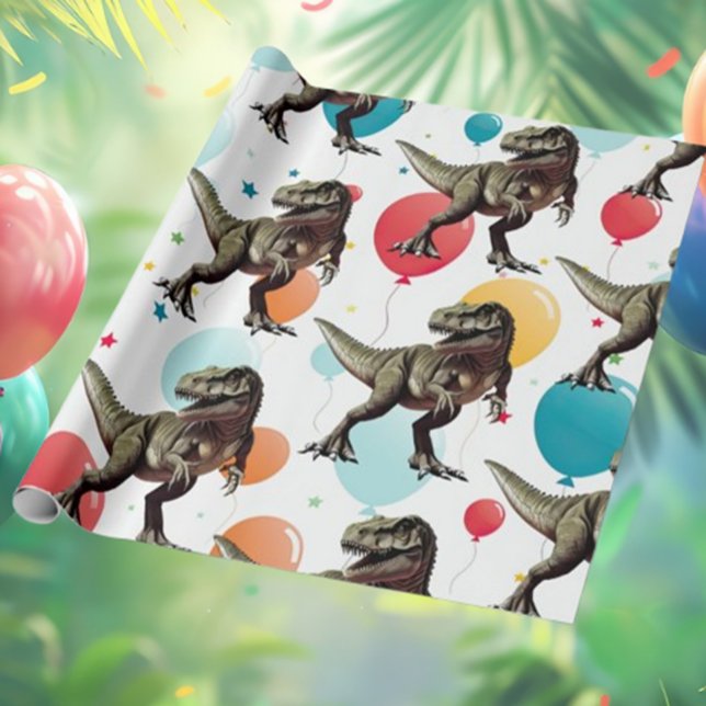 Dinosaur Party Balloon Presentpapper (T-Rex Party Supplies for Your Little One!)