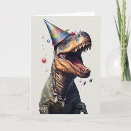 Dinosaur Party-födelsedagskort Kort