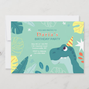Dinosaur Party Inbjudningar