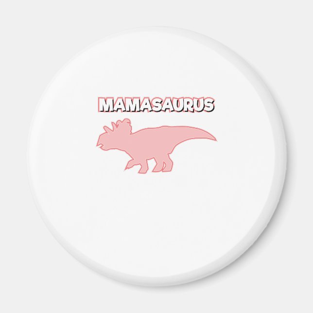 Dinosaur Party Mamma Födelsedagsfest Mamasaurus Magnet (Framsidan)