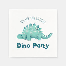 Dinosaur Party Stegosaurus Barns födelsedag Pappersservett