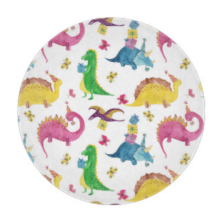 Dinosaur party: vattenfärgen mönster.