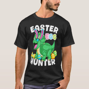Dinosaur Påskägg Hunter Triceratops Bunny Egg H T Shirt