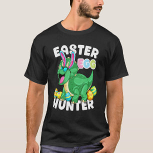 Dinosaur Påskägg Hunter Triceratops Bunny Egg H T Shirt