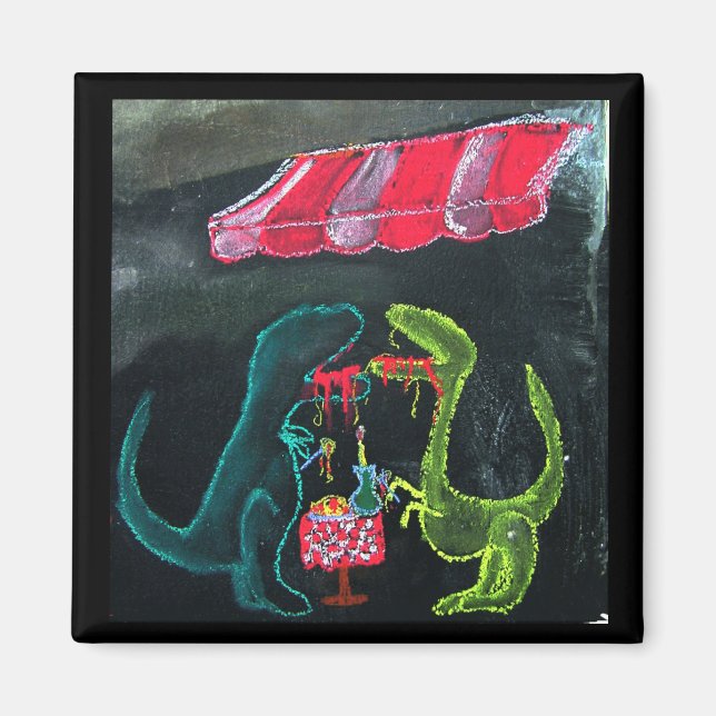 Dinosaur Pasta Magnet (Framsidan)