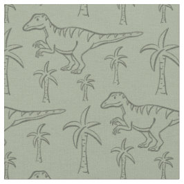 Dinosaur Pattern Modern Boy Dino Jungle Sage Green Tyg