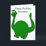 Dinosaur Personlig Grandson Birthday Kort<br><div class="desc">Kortets dinosauridesign för barnbarn med födelsedagskort. Anpassa det här födelsedagskortet med valfri text och skriv sedan ut det och skicka det till dig eller ladda ned det direkt till din mobila enhet. Om du behöver hjälp med att anpassa kontaktar du oss genom länken på den här sidan. Dinosaur-personligens barnsons födelsedagskort...</div>