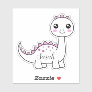 Dinosaur Personlig Namn Funny söt Klistermärken