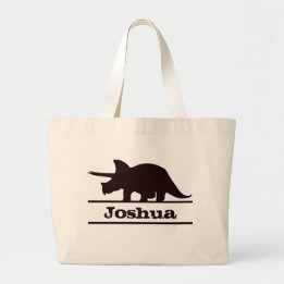 Dinosaur Personlig Namn Triceratops to bag Jumbo Tygkasse