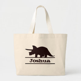 Dinosaur Personlig Namn Triceratops to bag Jumbo Tygkasse