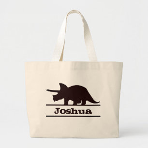 Dinosaur Personlig Namn Triceratops to bag Jumbo Tygkasse