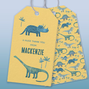 Dinosaur Personlig Tack Presentetikett