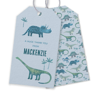 Dinosaur Personlig Tack Presentetikett