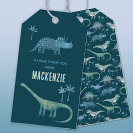 Dinosaur Personlig Tack Presentetikett