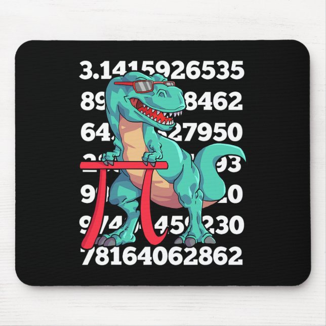 Dinosaur Pi Day T Rex Funny Math 3.14 Teacher Stud Musmatta (Framsidan)