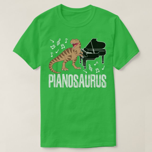 Dinosaur Piano Pianosaurus T Shirt (Design framsida)